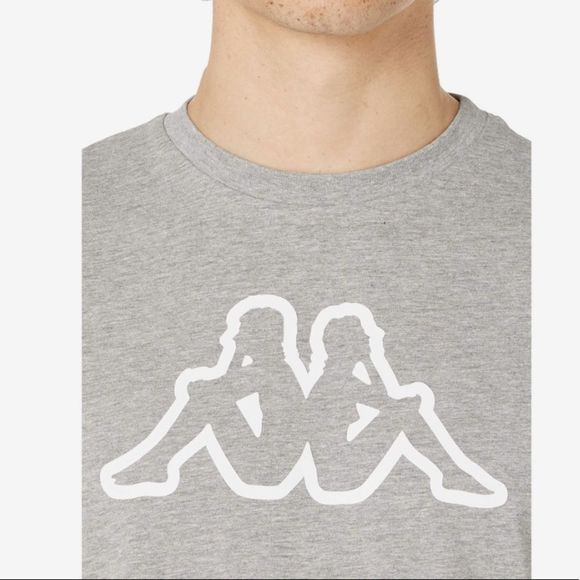 Kappa Logo Cromok T-shirt Grey Medium Melange - Picture 4 of 7